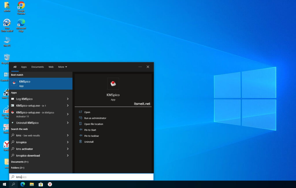 Active Windows 10 using KMSpico tool