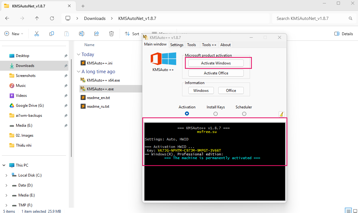 Using KMSAuto Net to activator windows 10 free KMSAuto Net activator windows 10