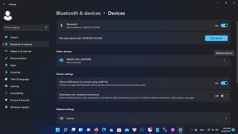 How to fix the error of not connecting to bluetooth on Windows 11 Cancel the old Bluetooth connection and set up a new one